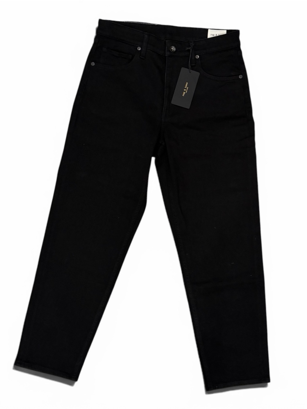 Rag & bone NWT Men's Black Taper Straight Jeans - Classic Everyday Style